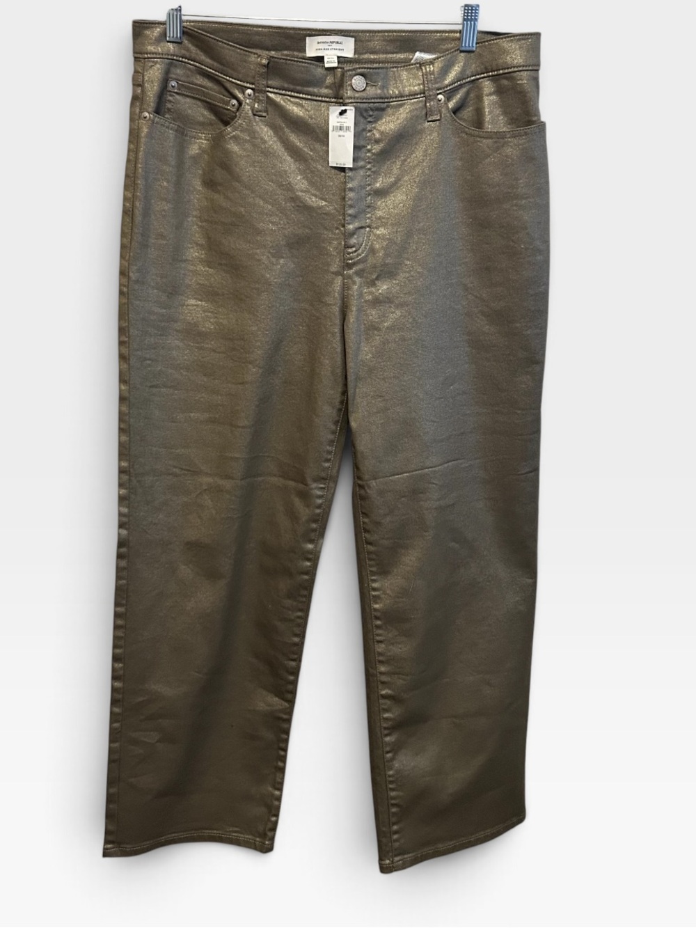 NWT Banana Republic Factory Metallic Bronze Women’s Jeans Size 16